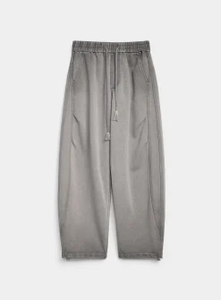 Double-knit barrel pant
