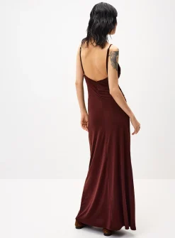 Draped maxi dress