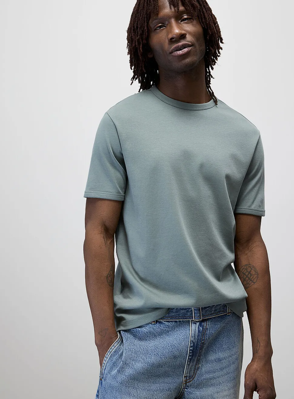 Dressy Pima cotton jersey T-shirt