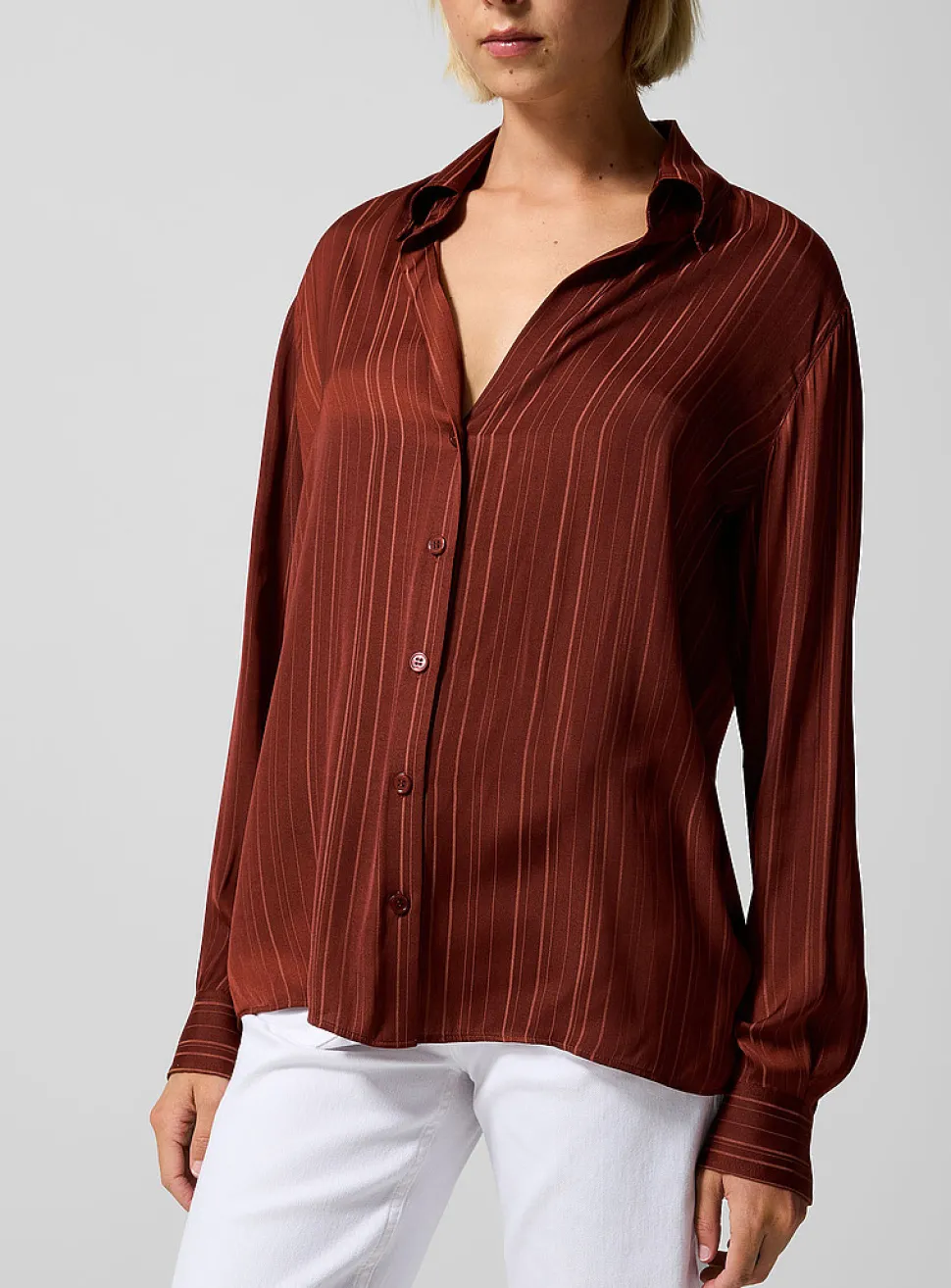 Druyat silky crepe blouse