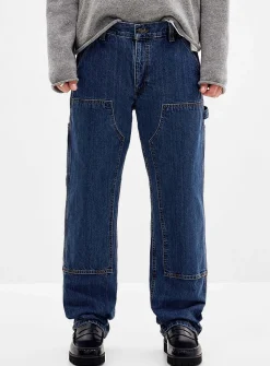 Dungaree double-knee work jean