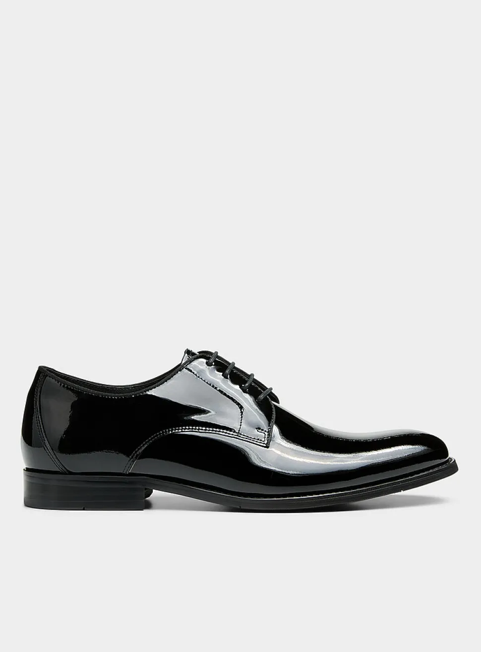 Duval patent leather derby shoes