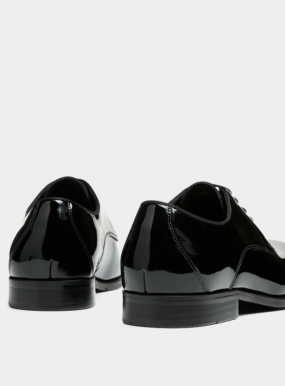 Duval patent leather derby shoes