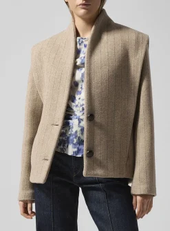 Dyogo short wool overcoat