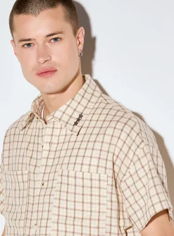 Earthy check shirt