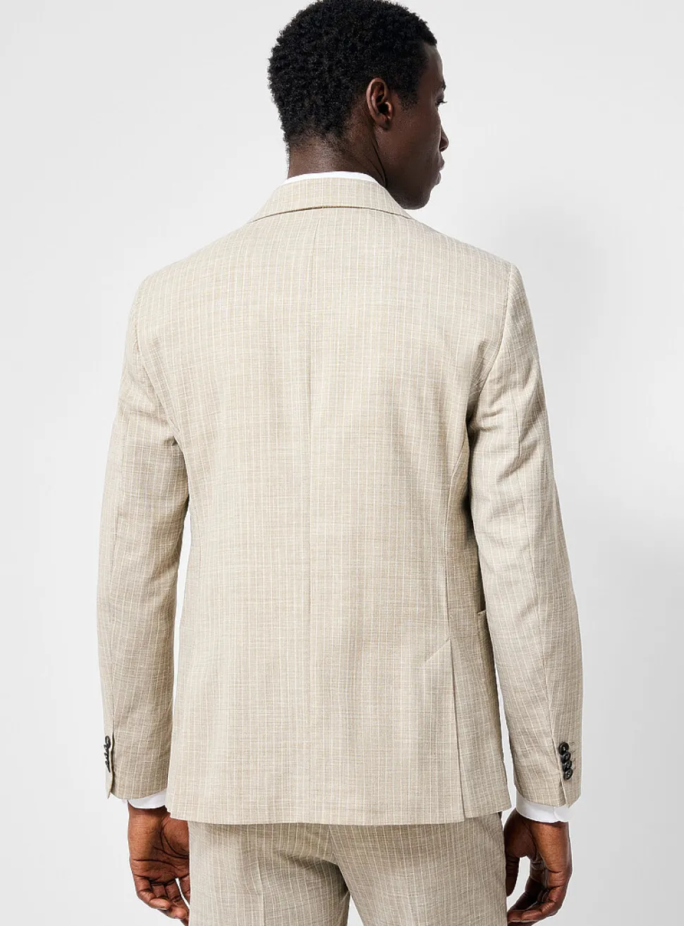 Ease beige stripe blazer