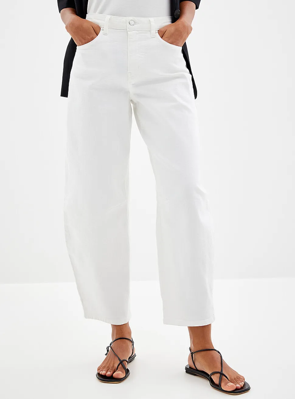 Ecru stretch jean