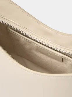 Egg ecru leather mini-bag