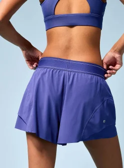 Elastic waist loose flowy short
