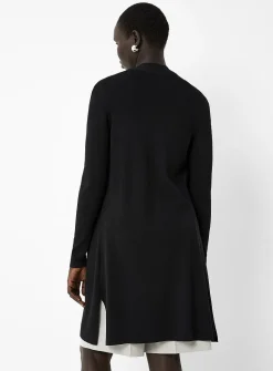 Elongated open cardigan