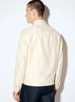 Embroidered coral jacket