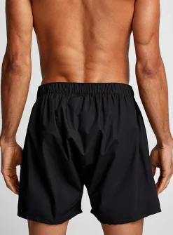 Embroidered logo poplin boxer