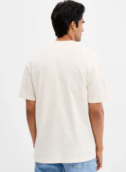 Embroidered message T-shirt