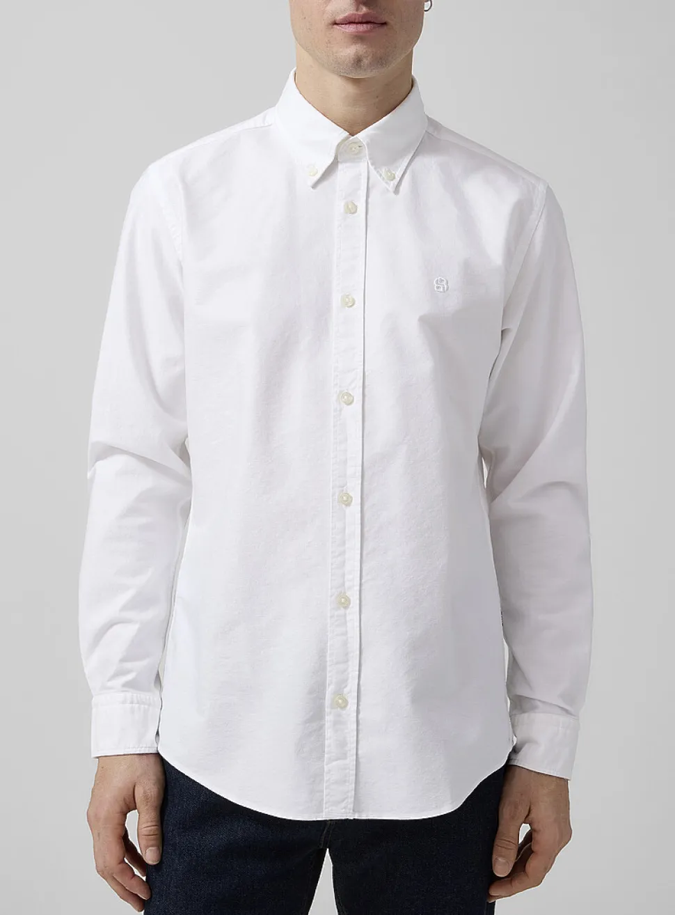 Embroidered monogram Oxford shirt