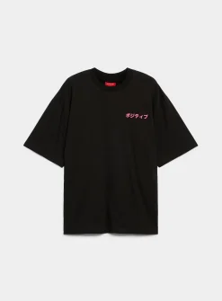 Emo anime graphic T-shirt