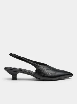 Eros slingback leather mules