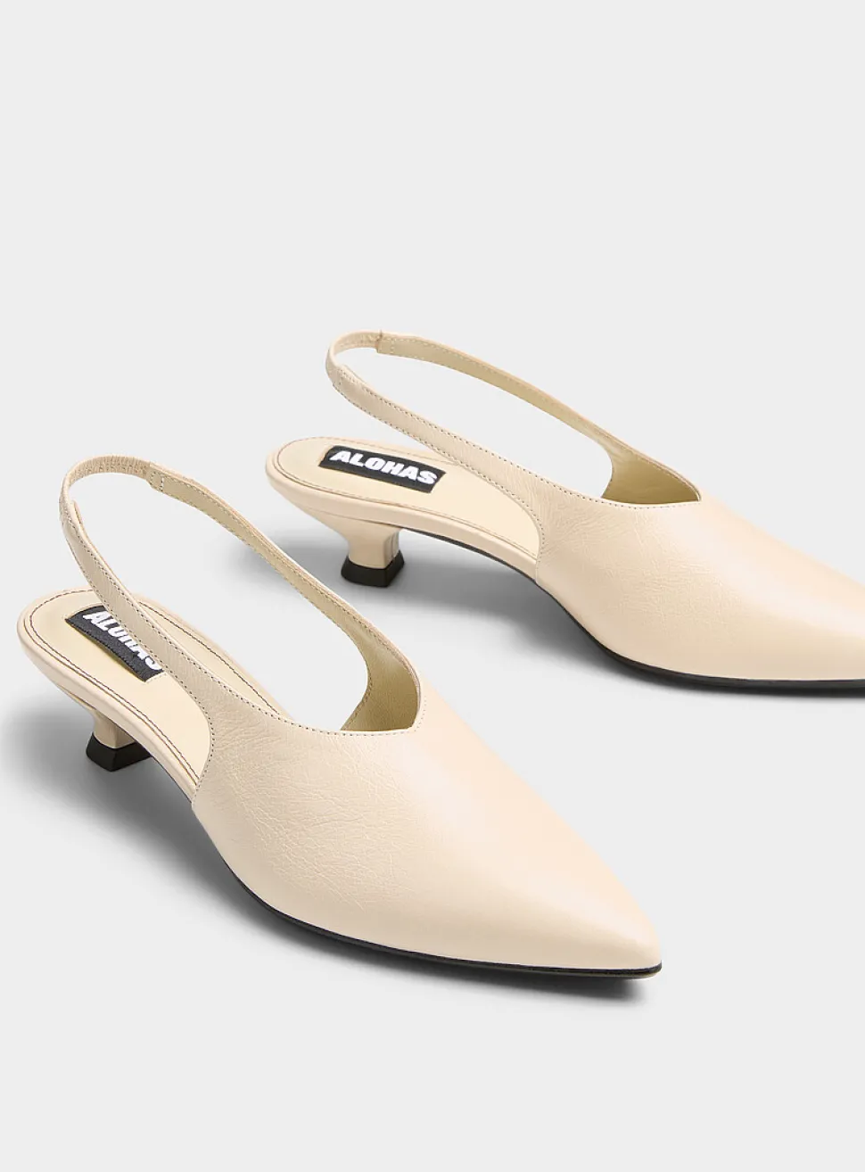 Eros slingback leather mules