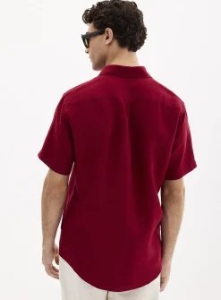 100% European linen short-sleeve shirt