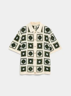 Fabian mosaic crochet shirt