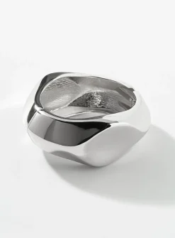 Faceted solid bangle