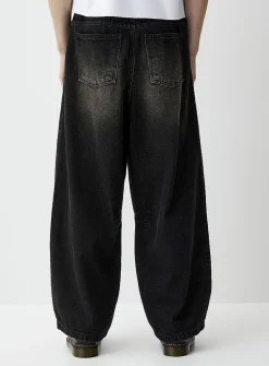 Faded black baggy jean