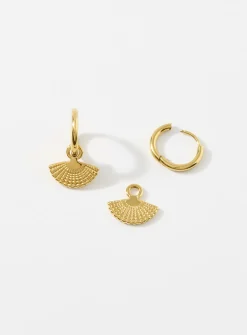 Fan earrings