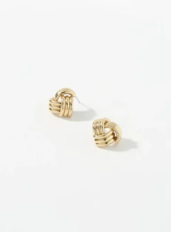 Faux-knot earrings