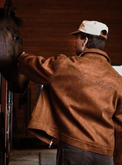 Faux-suede jacket
