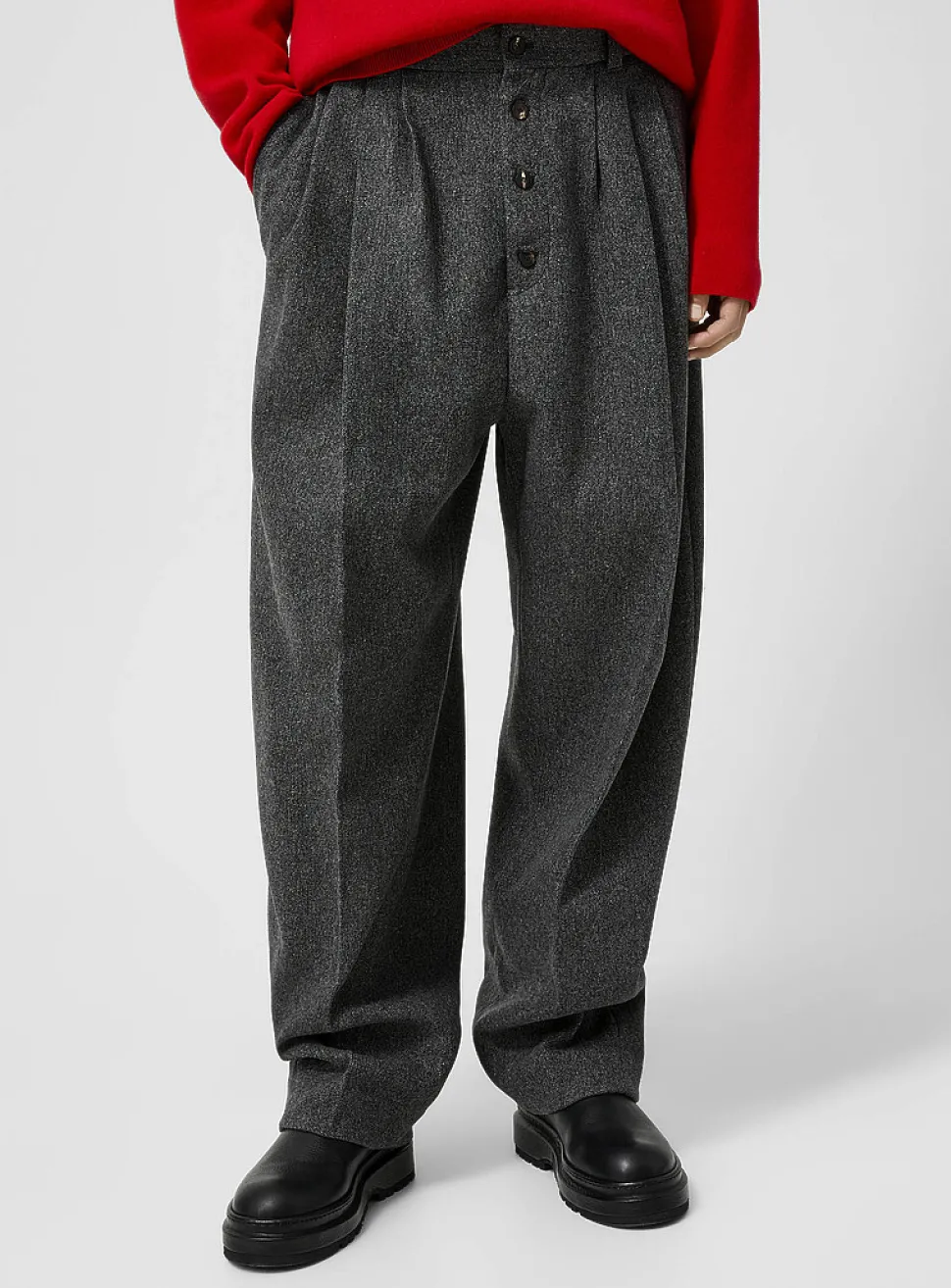 Fernando heather virgin wool pant