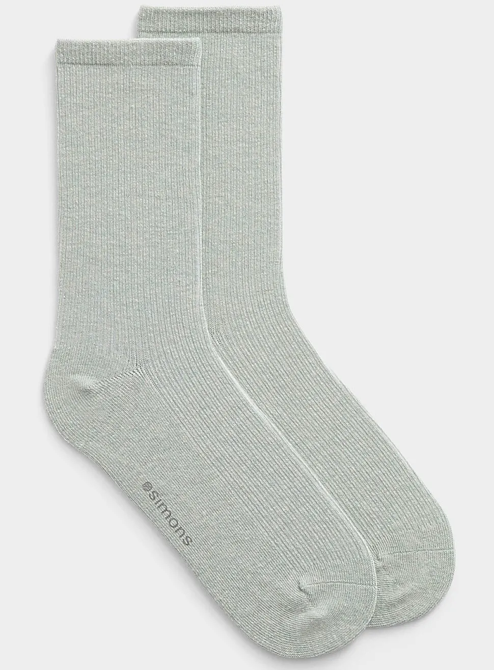 Finely ribbed socks