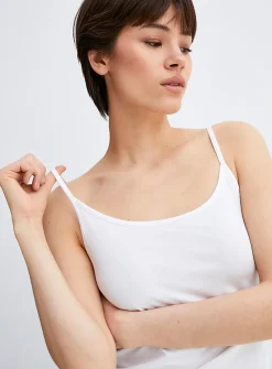 Fine straps plain lightweight cami