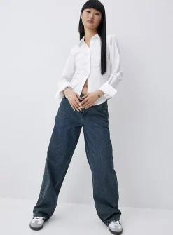 Fitted poplin shirt