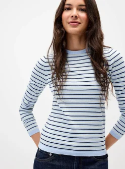 Fitted striped sweater
