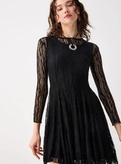 Flared lace dress