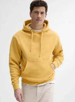 Fleece-lined raglan hoodie