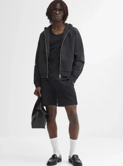 Fleece-lined short