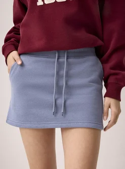 Fleece miniskirt