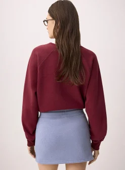 Fleece miniskirt