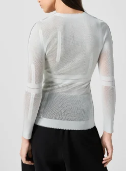 Floral abstraction top