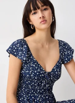 Floral bows short dress