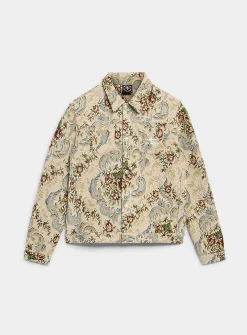 Floral jacquard vest
