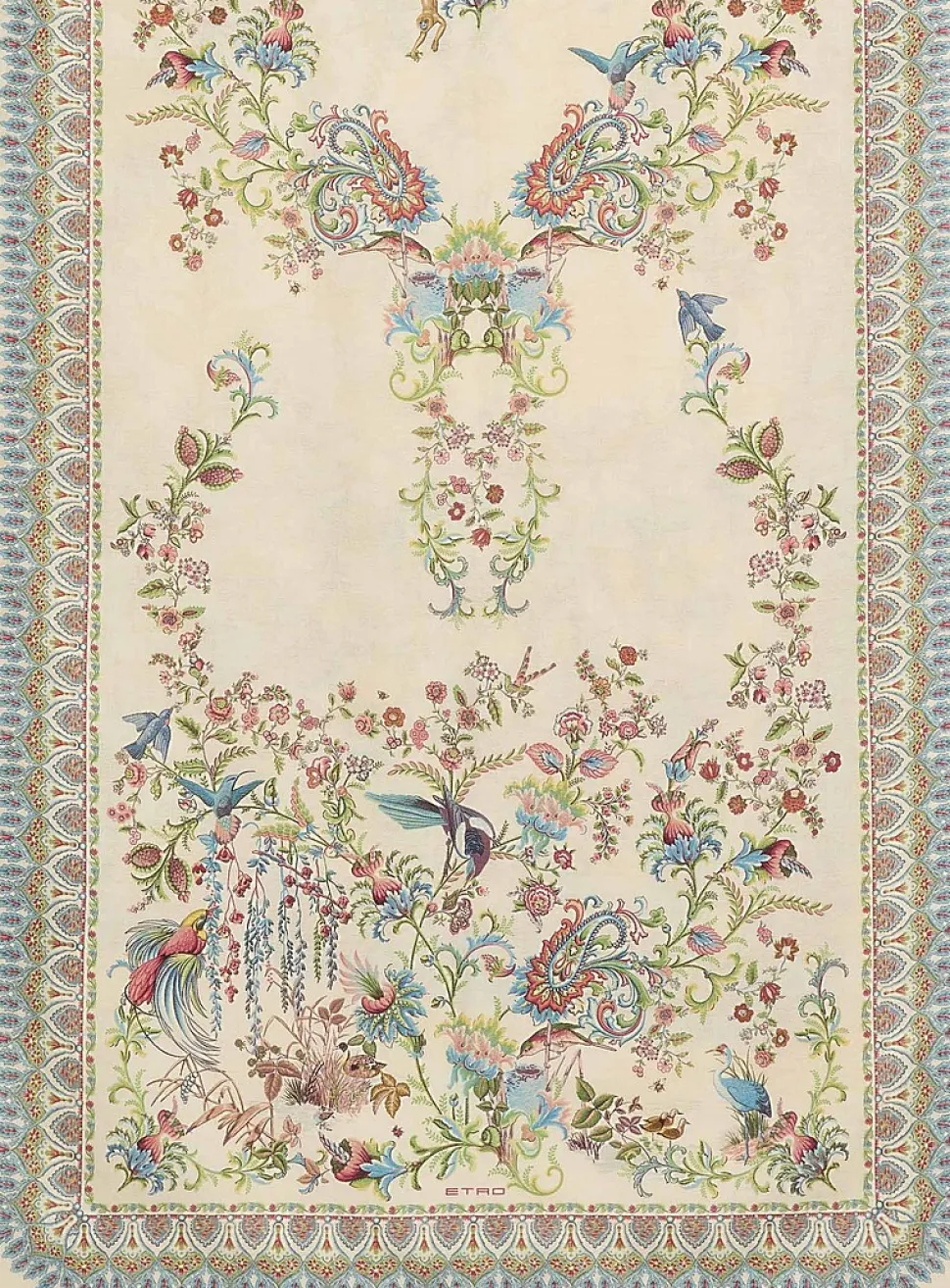 Floral ornament large scarf