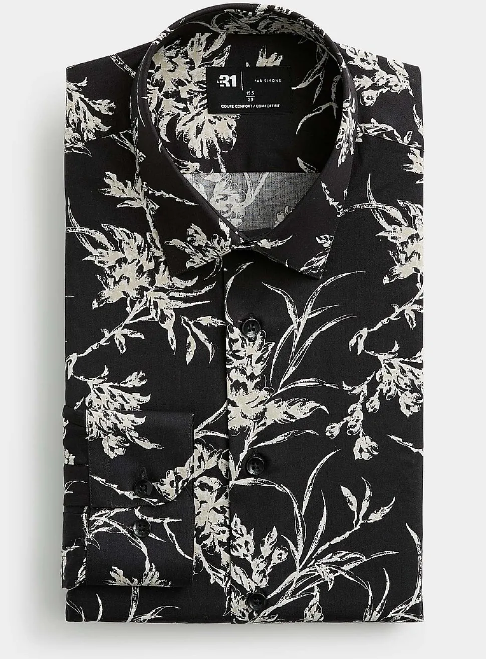 Floral silhouette shirt