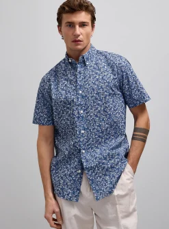 Floral tapestry shirt