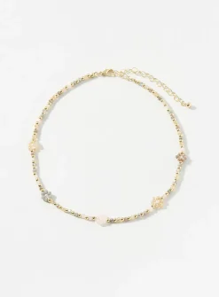 Flower bead necklace