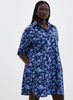Flower bouquet shirtdress