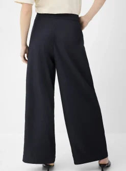 Flowing two-belt wraparound pant
