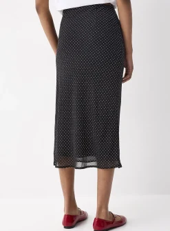 Flowy chiffon maxi skirt
