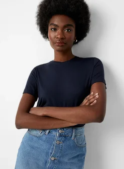 Flowy crew-neck T-shirt
