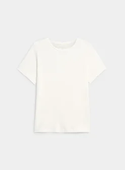 Flowy crew-neck T-shirt